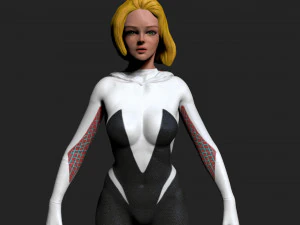 gwen aranha Modelo 3D