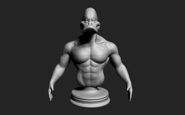 duck-man 3D Model .c4d .max .obj .3ds .fbx .stl .blend 