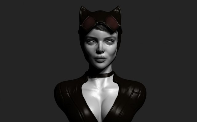 cat woman Modèle 3D .c4d .max .obj .3ds .fbx .stl .blend 