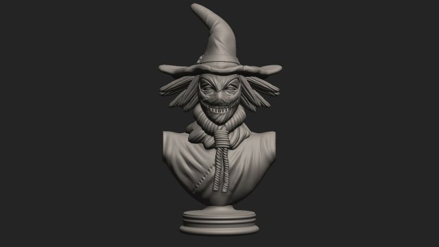 Scarecrow 3D Model .c4d .max .obj .3ds .fbx .stl .blend 