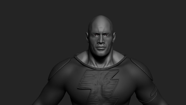 Black Adam 3D Model .c4d .max .obj .3ds .fbx .stl .blend 