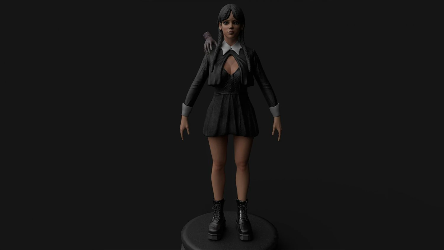 Wednesday 3D Model .c4d .max .obj .3ds .fbx .stl .blend 