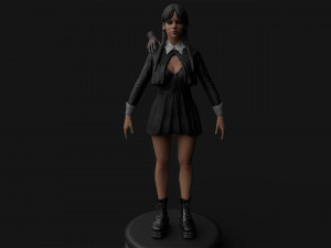 Wednesday Modello 3D