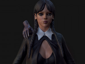 Wednesday Modelo 3D