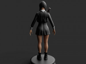 Wednesday Modelo 3D