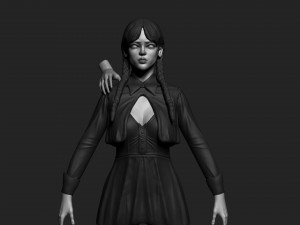 Wednesday Modelo 3D