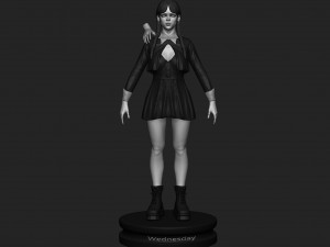 Wednesday Modelo 3D
