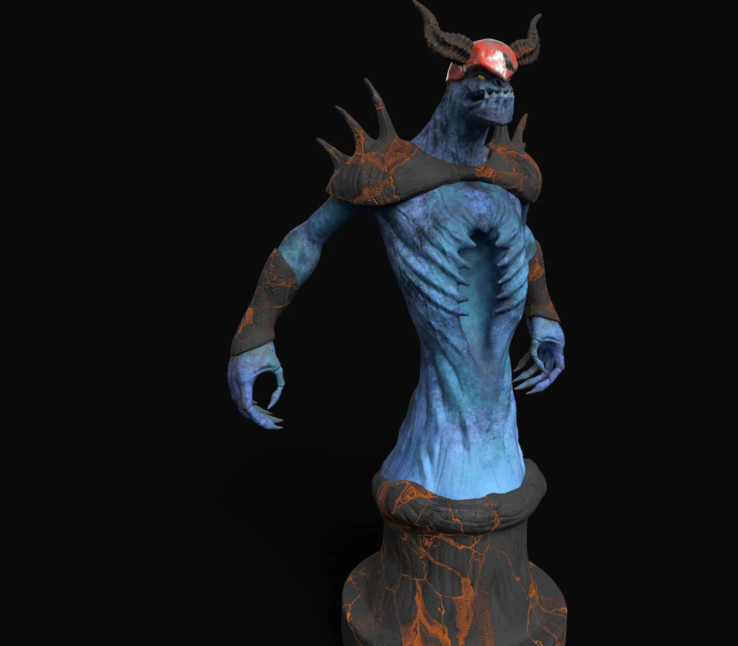 Monster 3D Model .c4d .max .obj .3ds .fbx .stl .blend