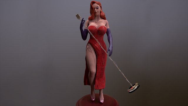 Jessica Rebbit 3D Model .c4d .max .obj .3ds .fbx .stl .blend 