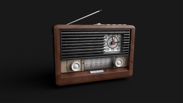 Radio Model 3D .c4d .max .obj .3ds .fbx .stl .blend 