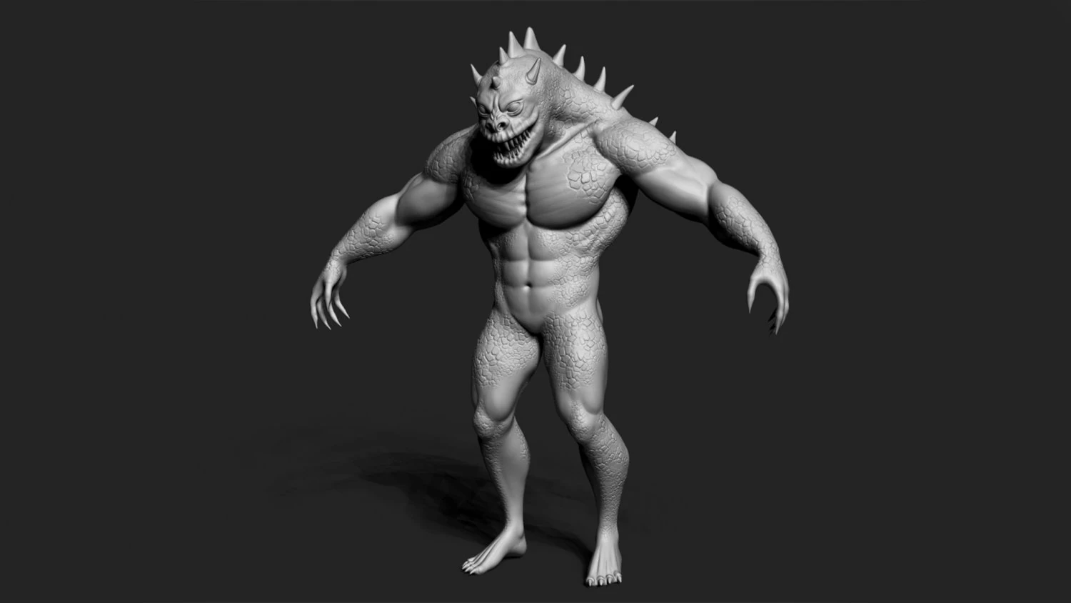 Monster 3D Model .c4d .max .obj .3ds .fbx .stl .blend 