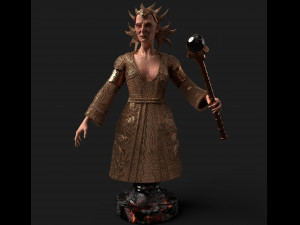 Old woman shaman 3D 模型