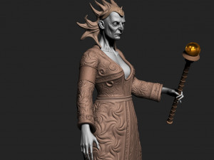 Old woman shaman 3D 模型