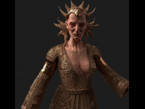 Old woman shaman 3D 模型