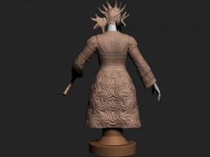 Old woman shaman 3D Model