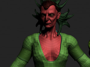Old woman shaman 3D 模型