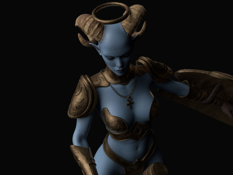 Draenei in zbrush 3D Model