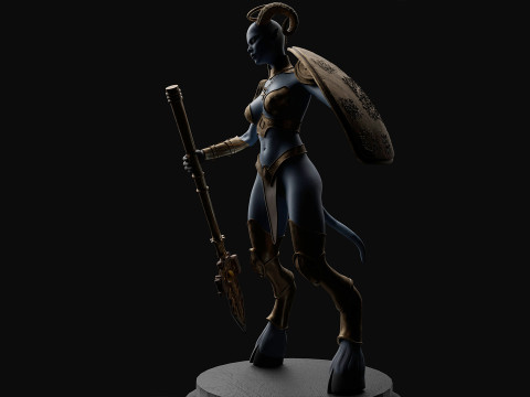 Draenei in zbrush 3D Model