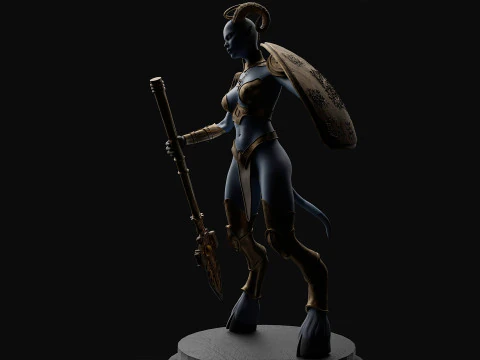 Draenei in zbrush 3D Model