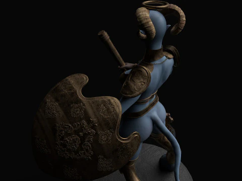 Draenei in zbrush 3D Model