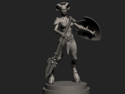 Draenei in zbrush 3D Model