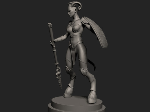 Draenei in zbrush 3D Model
