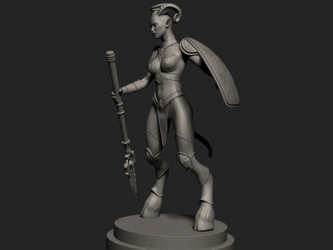 Draenei in zbrush 3D Model