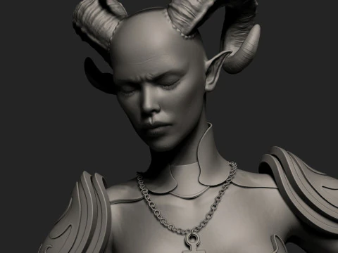 Draenei in zbrush 3D Model