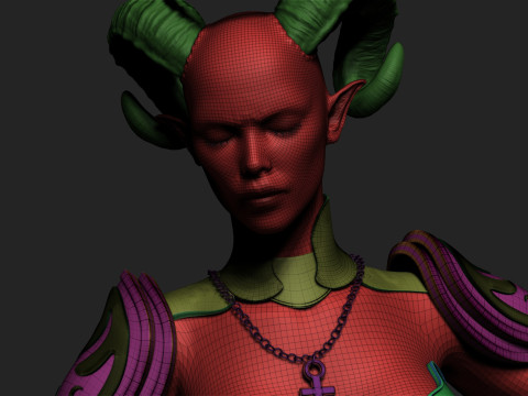 Draenei in zbrush 3D Model