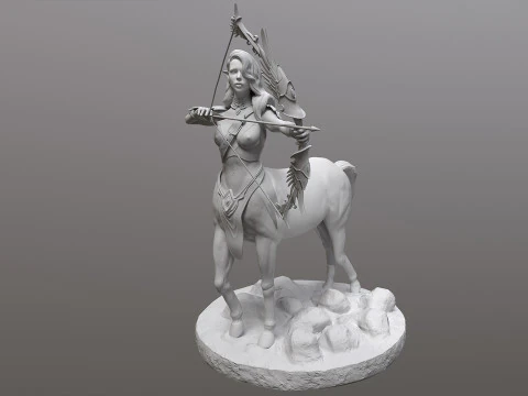 엘프 켄타우로스 소녀 3D 모델