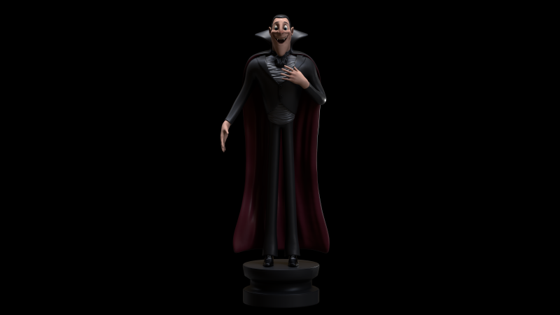 Dracula form hotel transilvanya Model 3D .c4d .max .obj .3ds .fbx .stl .blend
