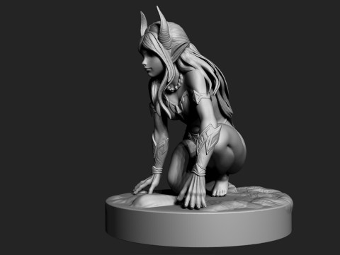 Night elf girl Modello 3D