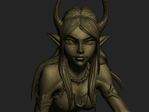 Night elf girl Modello 3D