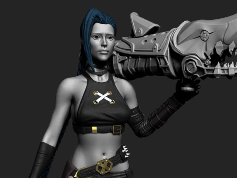 Jinx from arcane 3D Model