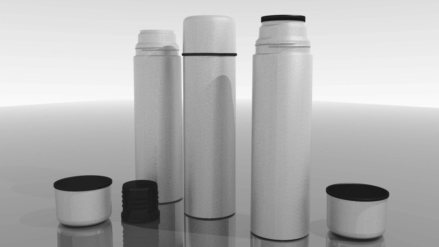 thermos 3D Model .c4d .max .obj .3ds .fbx .stl .blend 