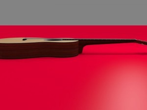 acoustic guitar 3Dモデル