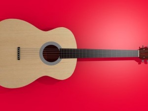 acoustic guitar 3Dモデル