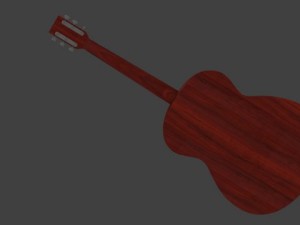 acoustic guitar 3Dモデル