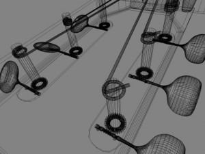 acoustic guitar 3Dモデル