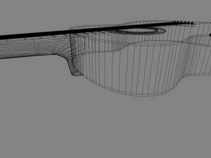 acoustic guitar 3D Model