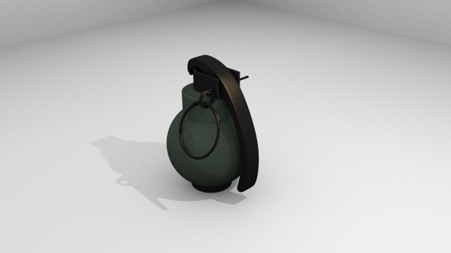grenade 3D Model .c4d .max .obj .3ds .fbx .stl .blend 