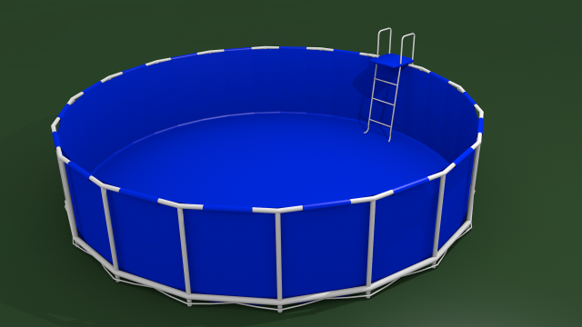 outdoor swimming pool Modelo 3D .c4d .max .obj .3ds .fbx .stl .blend 