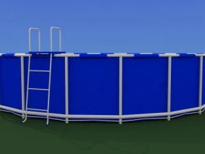outdoor swimming pool 3D Model