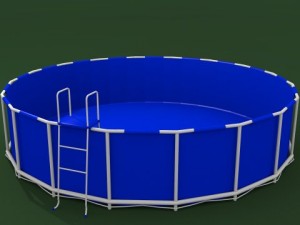 outdoor swimming pool Modelo 3D