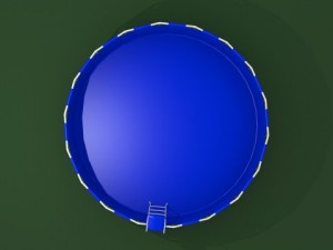 outdoor swimming pool Modelo 3D