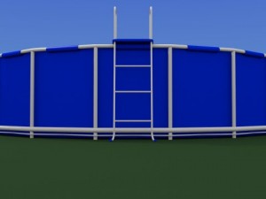 outdoor swimming pool Modelo 3D
