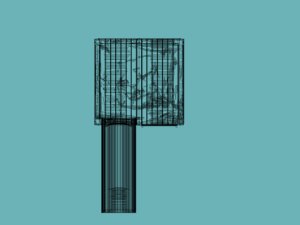 tree house with slide and sandbox Modèle 3D