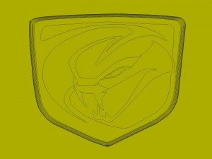 srt viper logo 3Dモデル