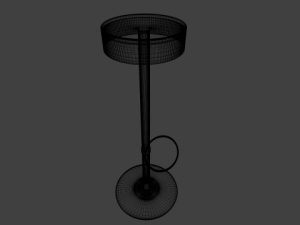 stainless barstool Modèle 3D
