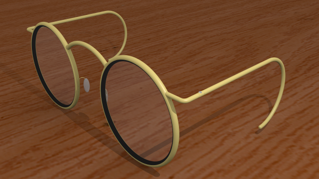 vintage glasses Model 3D .c4d .max .obj .3ds .fbx .stl .blend 